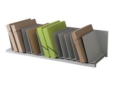 Trieur organiseur de bureau - 15 cases inclinées - gris