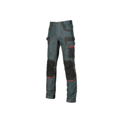 8033546199954-Pantalon de travail en jean multipoches - Taille 49 - Platinum Button U-Power-Angle droit-0