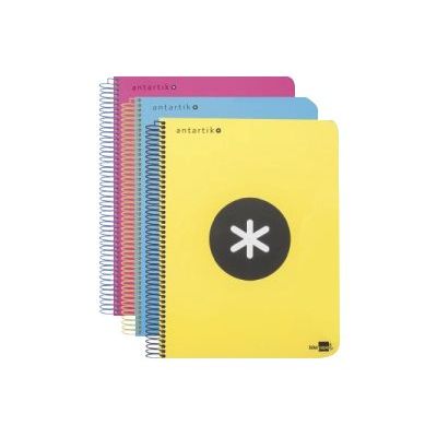 8423473880771-Antartik - Cahier à spirale A5 - 240 pages - grands carreaux (Seyes) - violet-Avant-0