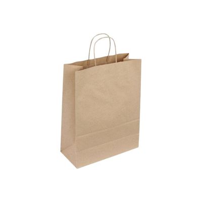 0404051328623-Logistipack - sac cadeau - 32 cm x 12 cm x 44 cm - marron kraft - pack de 50-Angle gauche-0