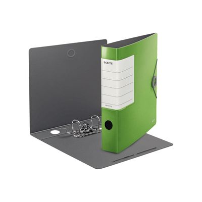 4002432111619-Leitz 180° Solid - Classeur à levier - Dos 65 mm - A4 - pour 350 feuilles - vert-Multi-angle-1