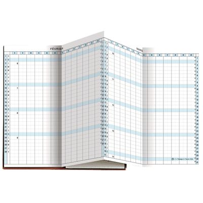 3660942001786-Agenda planning accordéon mensuel Winner Exaplan 17 - 8 x 17,5 cm - disponible dans différentes coule--3