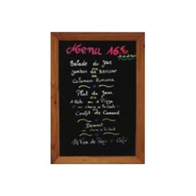 3660412027896-Promocome - Cadre mural bois fond ardoise - 40 x 72 cm-Avant-0