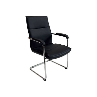 3700339881314-Chaise MTGA-19 - lot de 2 - avec accoudoirs - noir-Angle gauche-1