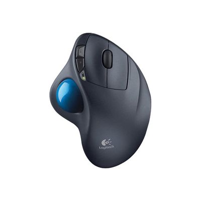 5099206025172-Logitech M570 - souris sans fil ergonomique avec trackball - noir-Haut-4