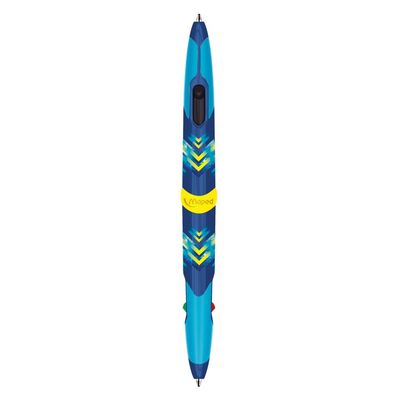 3154142294432-Maped Cosmic Teens - Stylo à bille 4 couleurs Twin Tip - bleu--1