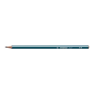 4006381499682-STABILO Trio - Crayon à papier - HB - bleu ardoise-Avant-0