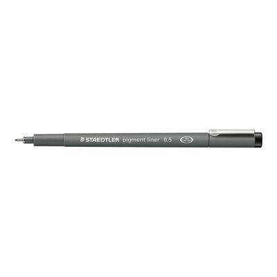 4007817036631-STAEDTLER pigment liner - Feutre fin - 0.5 mm - vert-Angle gauche-1