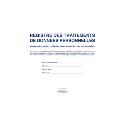 3416790450012-ELVE - Registre des traitements de données personnelles (RGPD) - A4 - 60 pages-Avant-0