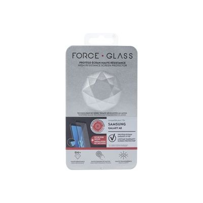 3571211385547-Force Glass - protection d'écran - verre trempé pour Samsung A8 2018-Avant-1