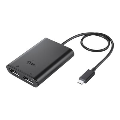 8595611702037-i-Tec - Adaptateur vidéo externe - USB-C 3.1 - 2 x DisplayPort - noir-Angle droit-0