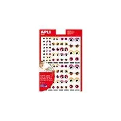 8410782138556-Apli - 3 feuilles gommettes - rouge, orange, rose-Avant-0