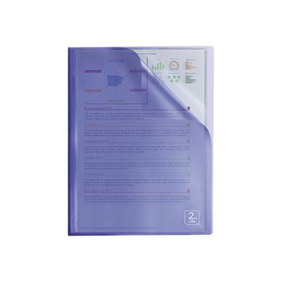 3045050198670-Oxford 2nd Life - Porte vues - 40 vues - A4 - disponible dans différentes couleurs-Avant-1