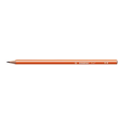 4006381499774-STABILO Trio - Crayon à papier - HB - orange-Angle gauche-0