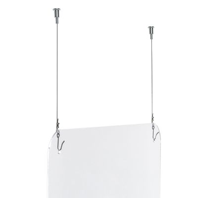 0404000015376-Exacompta - Vitre de protection à suspendre avec kit de fixation - 99 x 66 cm--2