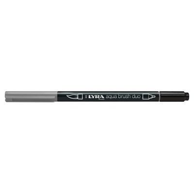 4084900603918-Lyra Aqua Brush Duo - Feutre pinceau double pointe - gris clair froid--0