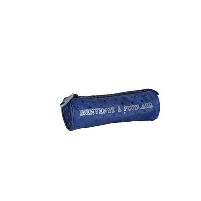 3661507528502-Trousse ronde HARRY POTTER Poudlard - 1 compartiment - bleu - Kid'Abord--0