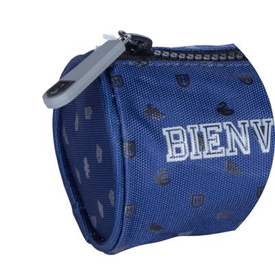 3661507528502-Trousse ronde HARRY POTTER Poudlard - 1 compartiment - bleu - Kid'Abord--1
