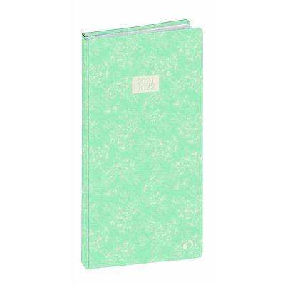 3371010460786-Agenda Smooth Plan Month - 1 mois sur 2 pages - 8,8 x 17 cm - Flowers - Quo Vadis--0