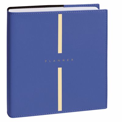 3371010460557-Agenda Billy Plan Day - 1 jour par page - 16 x 16 cm - bleu lavande - Quo Vadis--0