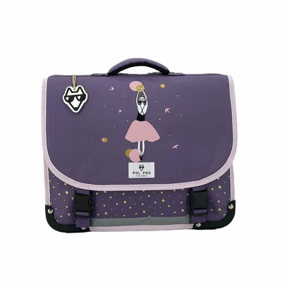 3663842006424-Cartable Ballet 35 cm - 1 compartiment - mauve - Pol Fox--0
