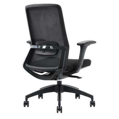 3701338802416-Fauteuil de bureau POLAR - accoudoirs réglables - appuie-tête en option - noir--2