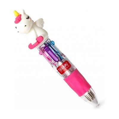 8054117628147-LEGAMI - Mini Stylo à Bille 4 Couleurs - Licorne--0
