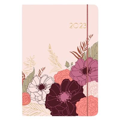 3664447134895-Agenda Giverny - 1 semaine sur 2 pages - 17 x 24,5 cm - nude - Oberthur--0