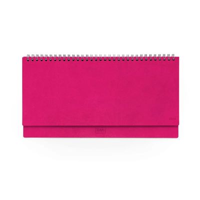 8054117625962-Agenda à spirale Colours Collection - planificateur de bureau - 1 semaine par page - 29 x 15 cm - rose--0