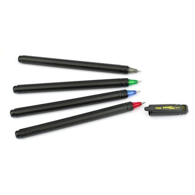 0884851017567-Pentel EnerGel - Roller recyclé capuchon - 0,7 mm - bleu--2