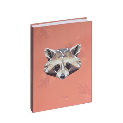 3660942084185-Agenda Safari - 1 jour par page - 12,5 x 17,5 cm - raton laveur - Exacompta--0
