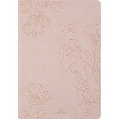3664447168654-Agenda Summerside - 1 semaine sur 2 pages - 17 x 24,5 cm - nude - Oberthur--0