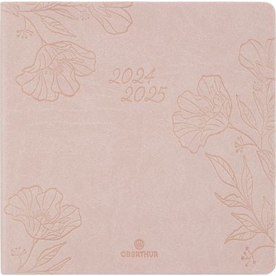 3664447168692-Agenda Summerside - 1 semaine sur 2 pages - 16,5 x 16,5 cm - nude - Oberthur--0