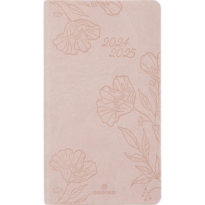 3664447168746-Agenda de poche Summerside - 1 semaine sur 2 pages - 9,5 x 17,5 cm - nude - Oberthur--0