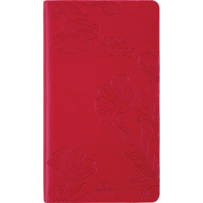 3664447168777-Agenda de poche Summerside - 1 semaine sur 2 pages - 9,5 x 17,5 cm - rouge - Oberthur--0
