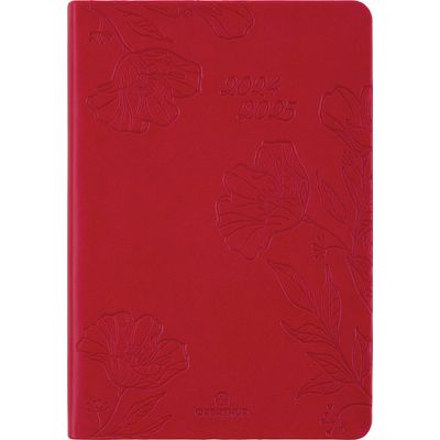 3664447168814-Agenda Summerside - 1 semaine sur 2 pages - 10 x 15 cm - rouge - Oberthur--0