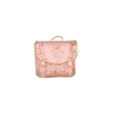 3661507923017-Cartable 38 CM STALLA BIANCA GALOP-2 compartiments- rose- Kid'Abord --0