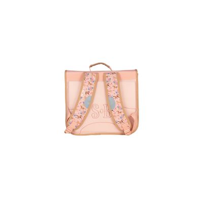 3661507923017-Cartable 38 CM STALLA BIANCA GALOP-2 compartiments- rose- Kid'Abord --2