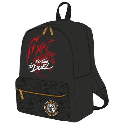 3661507920450-Sac à dos 1 compartiment YU GI OH DUEL- noir- 1 compartiment- Kid'Abord--0
