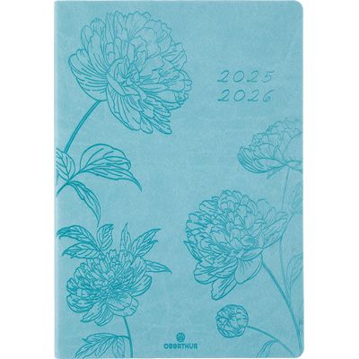 3664447197517-Agenda Summerside - 1 semaine sur 2 pages - 17 x 24,5 cm - vert turquoise - Oberthur--0