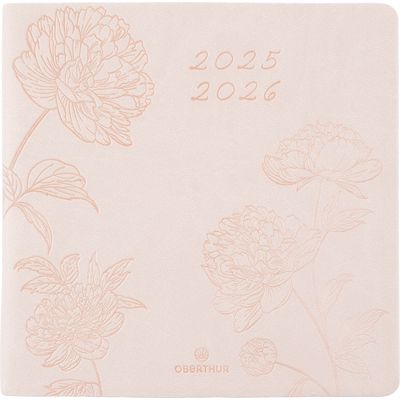 3664447197548-Agenda Summerside - 1 semaine sur 2 pages - 16,5 x 16,5 cm - nude - Oberthur--0