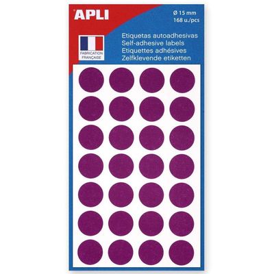 3270241118469-Apli Agipa - 168 Pastilles adhésives - violet - diamètre 15 mm - réf 111846-P_405137299_1-0