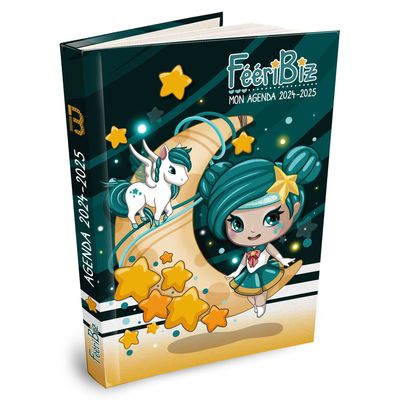 3592930023688-Agenda Feeribiz Pegase - 1 jour par page - 12,5 x 17,5 cm - Bouchut-P_405162563_1-0