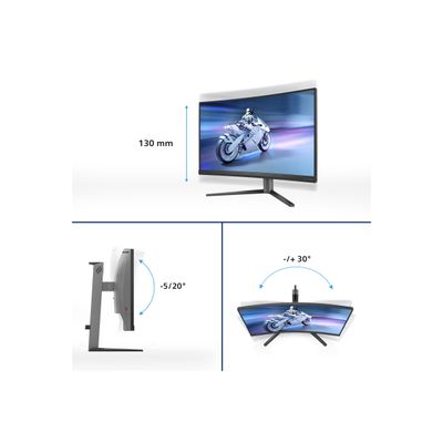 8712581805913-Philips Evnia 5000 27M2C5200W - Écran LED - jeux - incurvé - 27" - 1920 x 1080 Full HD-P_405235038_22-18
