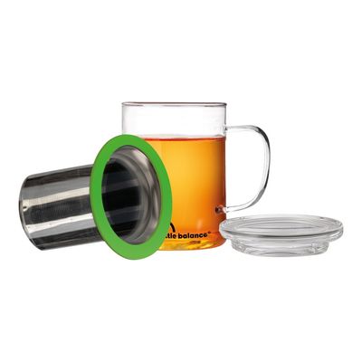 3760240784425-Little Balance - Tasse à infusion - vert - 400 ml-Avant-1
