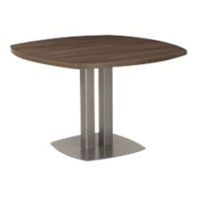 3483600395993-Table 4 côtés courbes VERMONT - L115 x H75 x P115 - Noyer fumé-Angle gauche-0