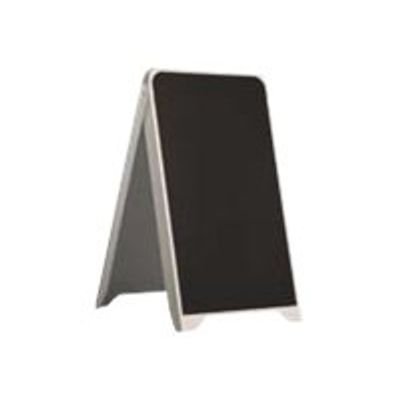 0400793542181-Promocome - Chevalet de sol Clipframe ardoise - 50 x 88 cm - double face-Avant-0
