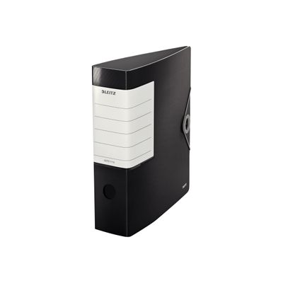 4002432110834-Leitz 180° Solid - Classeur à levier - Dos 82 mm - A4 - pour 500 feuilles - noir-Angle gauche-0