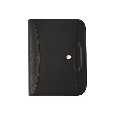 3108724253225-Oberthur Harlem - Conférencier A4 zippé, à poignées - noir-Avant-0