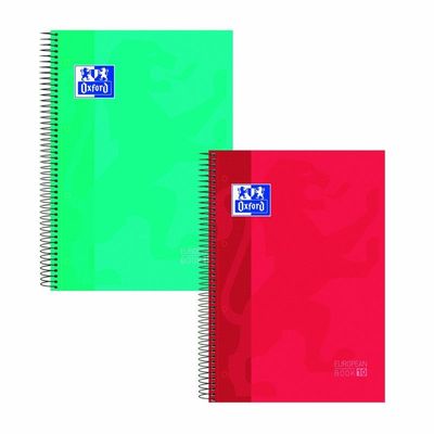 8412771029142-Oxford Classic - Livre européen - reliure à spirale - A4/A4+ - 150 feuilles / 300 pages - petits carreaux - 4 trous - dispon-P_616518_1-0